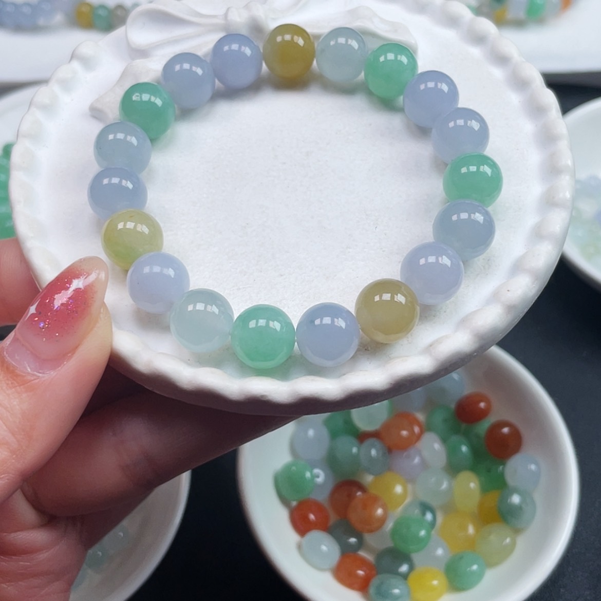 【闪购商品】定制翡翠未镶嵌无**九，