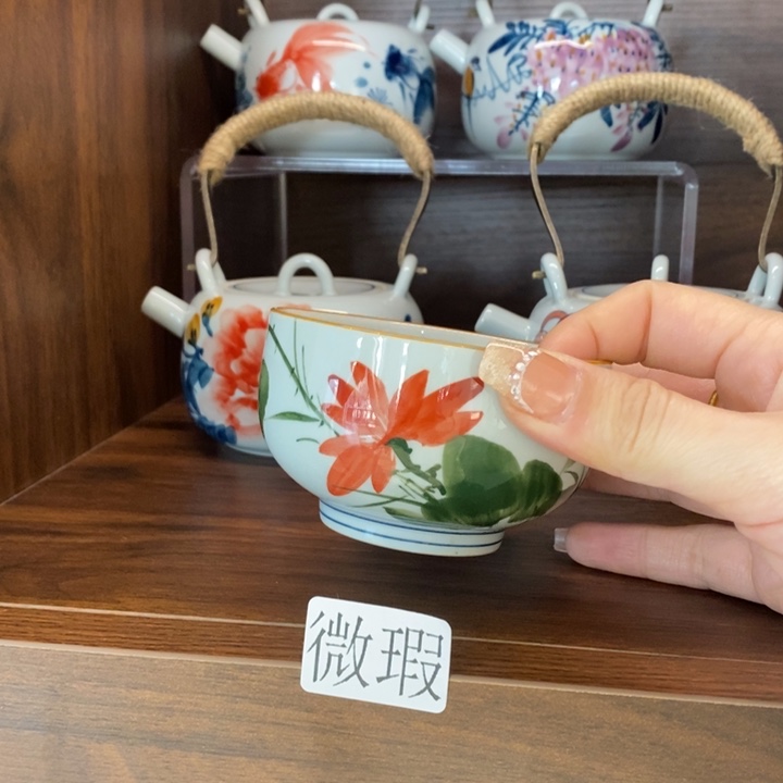 釉下老陶泥手工绘制