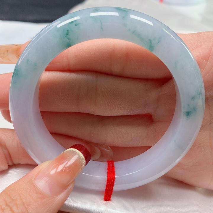 翡翠手镯未镶嵌天然翡翠56圈口