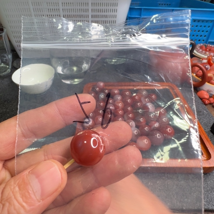 南红玛瑙未镶嵌配饰56号17.2mm