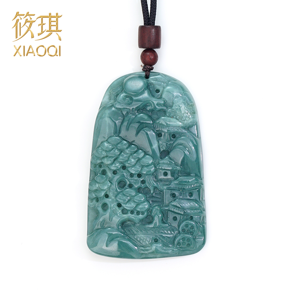孤品翡翠山水挂件11464（Joyce娇姐）