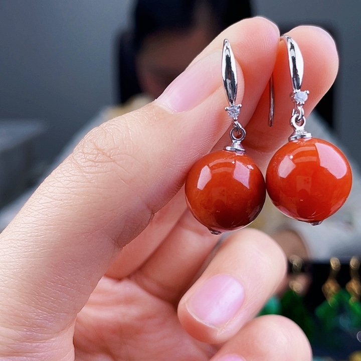 翡翠耳饰未镶嵌饰品