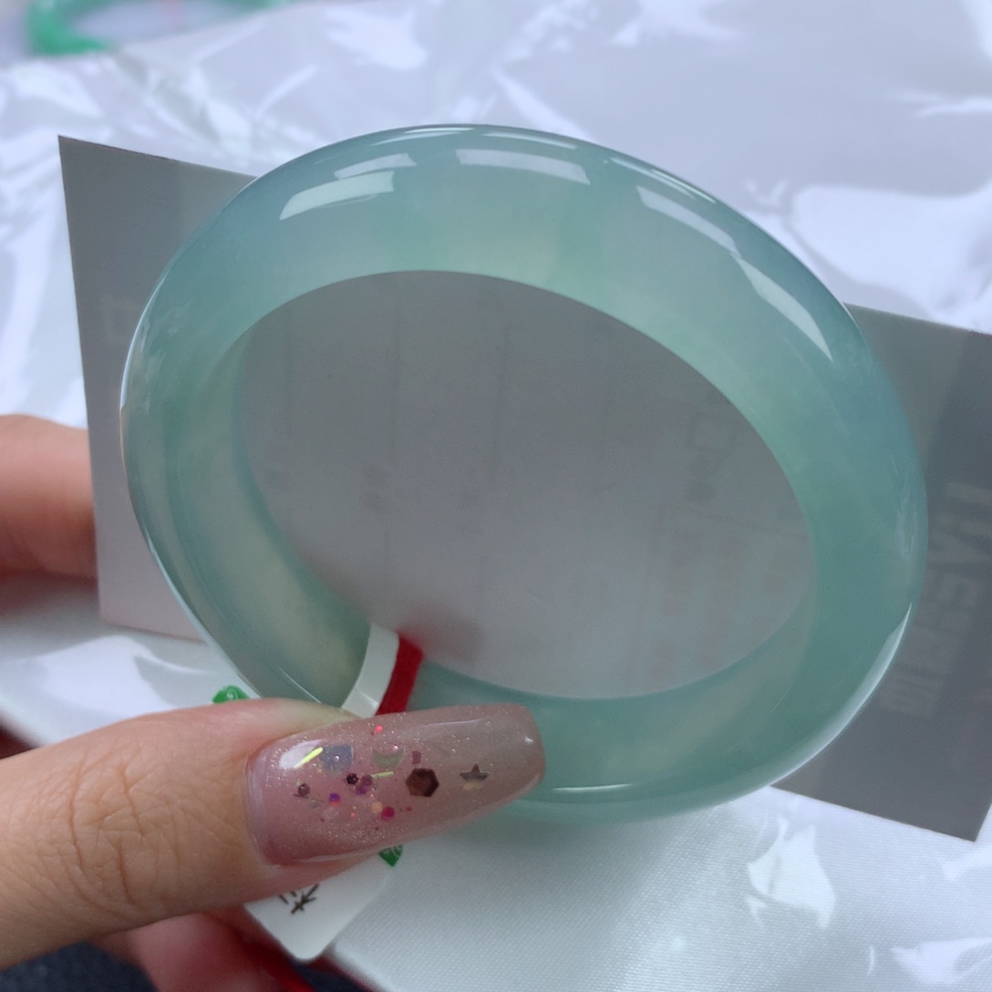 翡翠手镯未镶嵌5253正圈