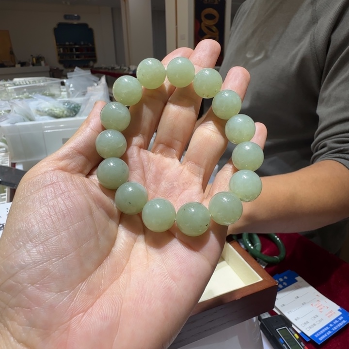 和田玉未镶嵌手链626