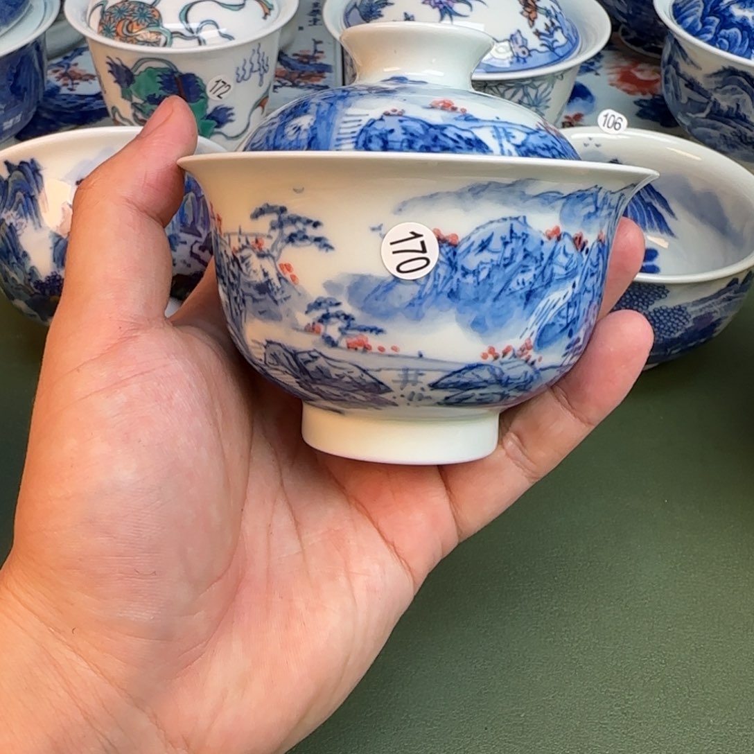 彦祖纯手工手绘茶具170