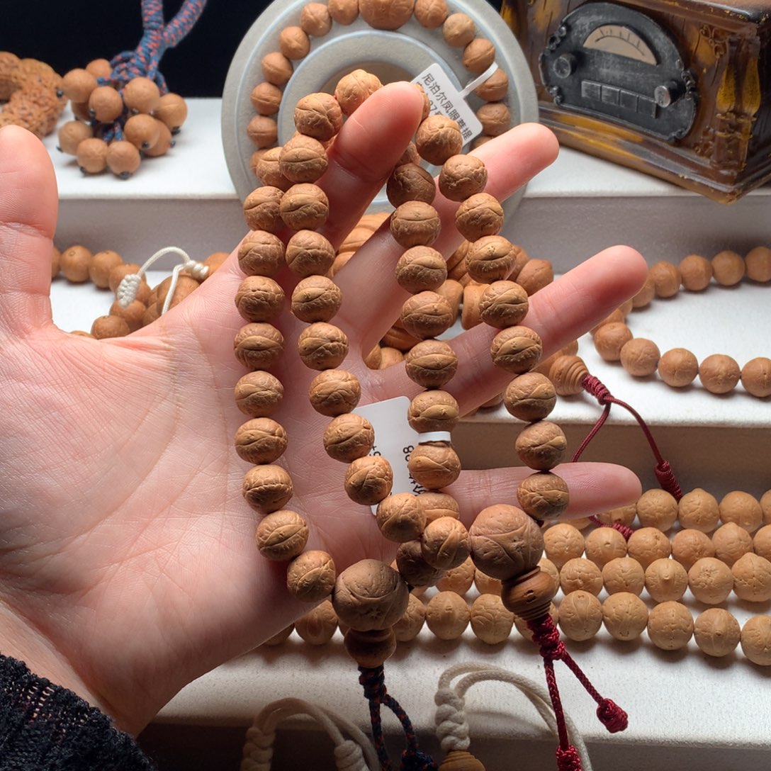 夜***美凤眼菩提吊坠单仓厚皮壳11.5