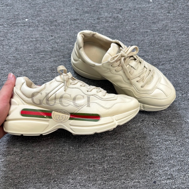 99新 GUCCI/古驰 经典腰带老爹鞋/40码/价9500
