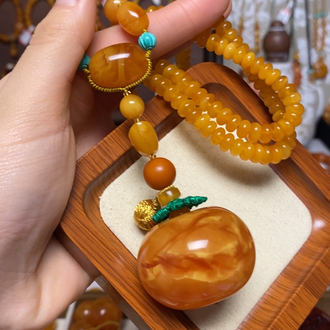 【闪购商品】蜜蜡颈饰未镶嵌项链