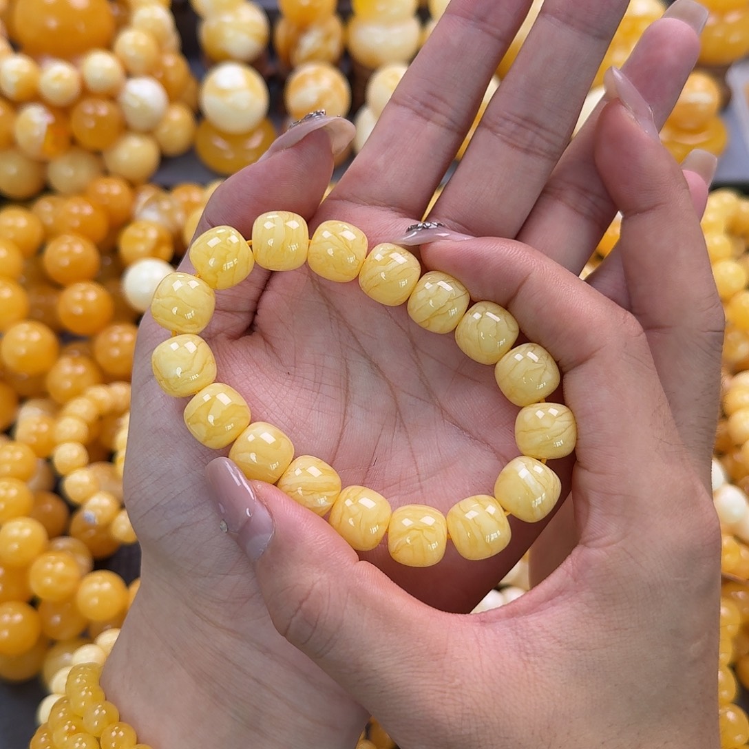 蜜蜡未镶嵌珠宝奇石同料13mm