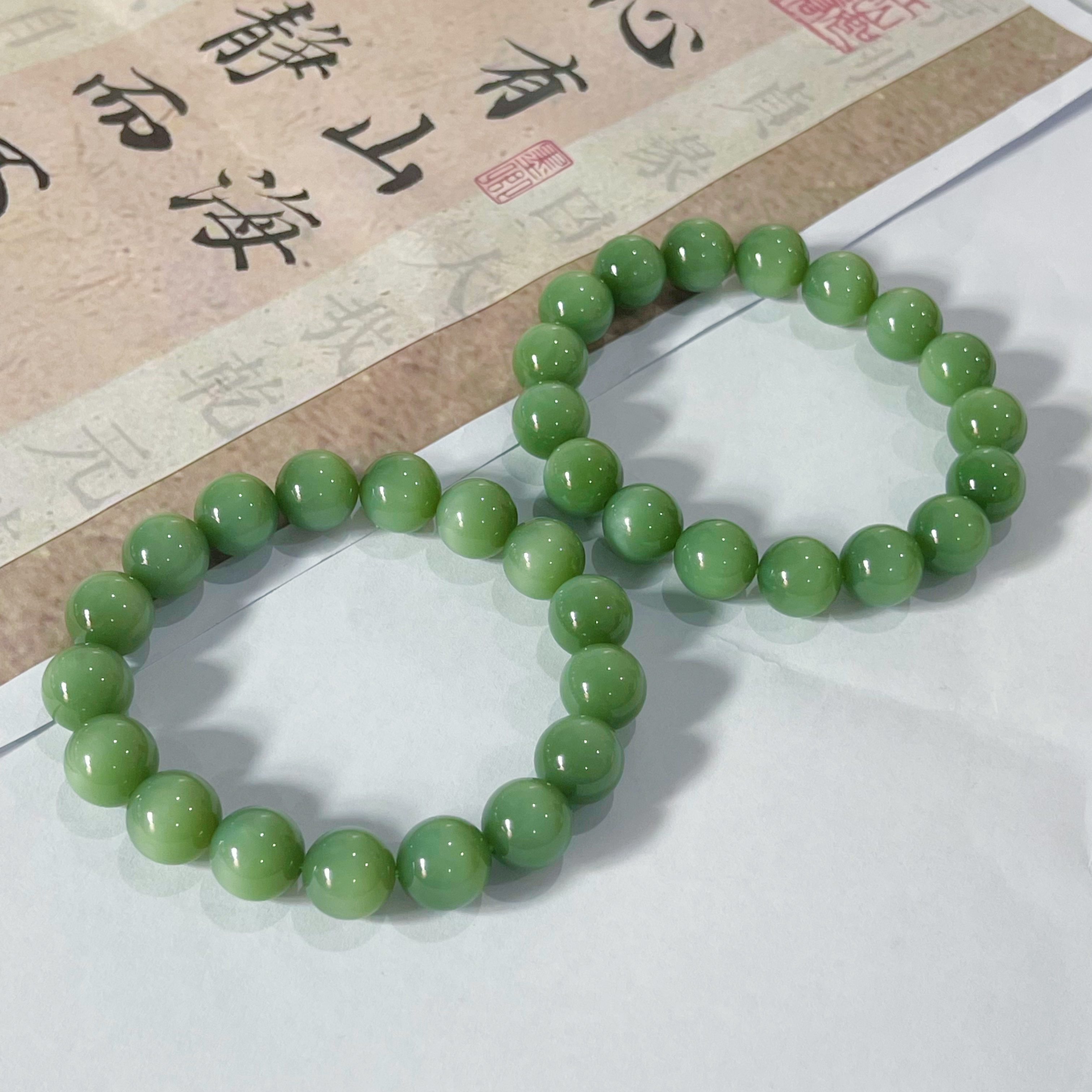 【小宝珠宝】18 S100607-和田玉单圈手串-多样性发其一-11.5mm