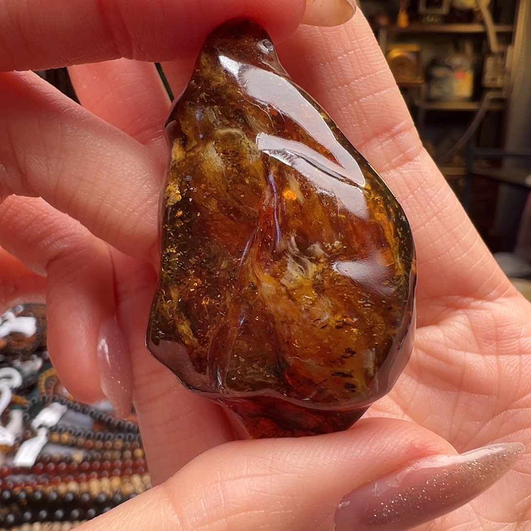 琥珀未镶嵌裸石抚顺琥珀30287