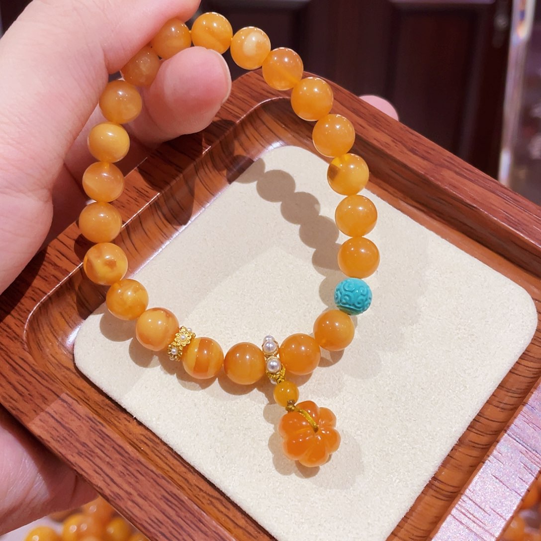 蜜蜡手链未镶嵌手串