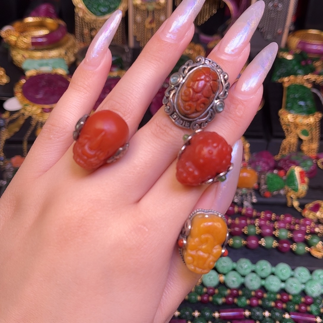 翡翠银S925镶嵌耳饰任选一