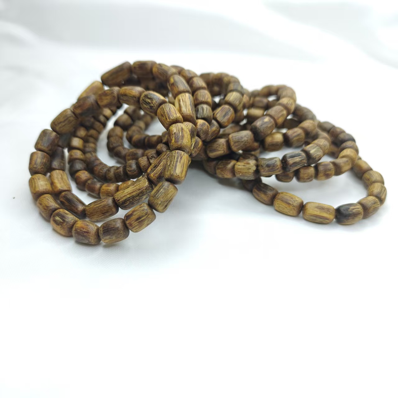 沉香【天天专属】文莱金丝软油沉香随型单圈手串 多样性发其一