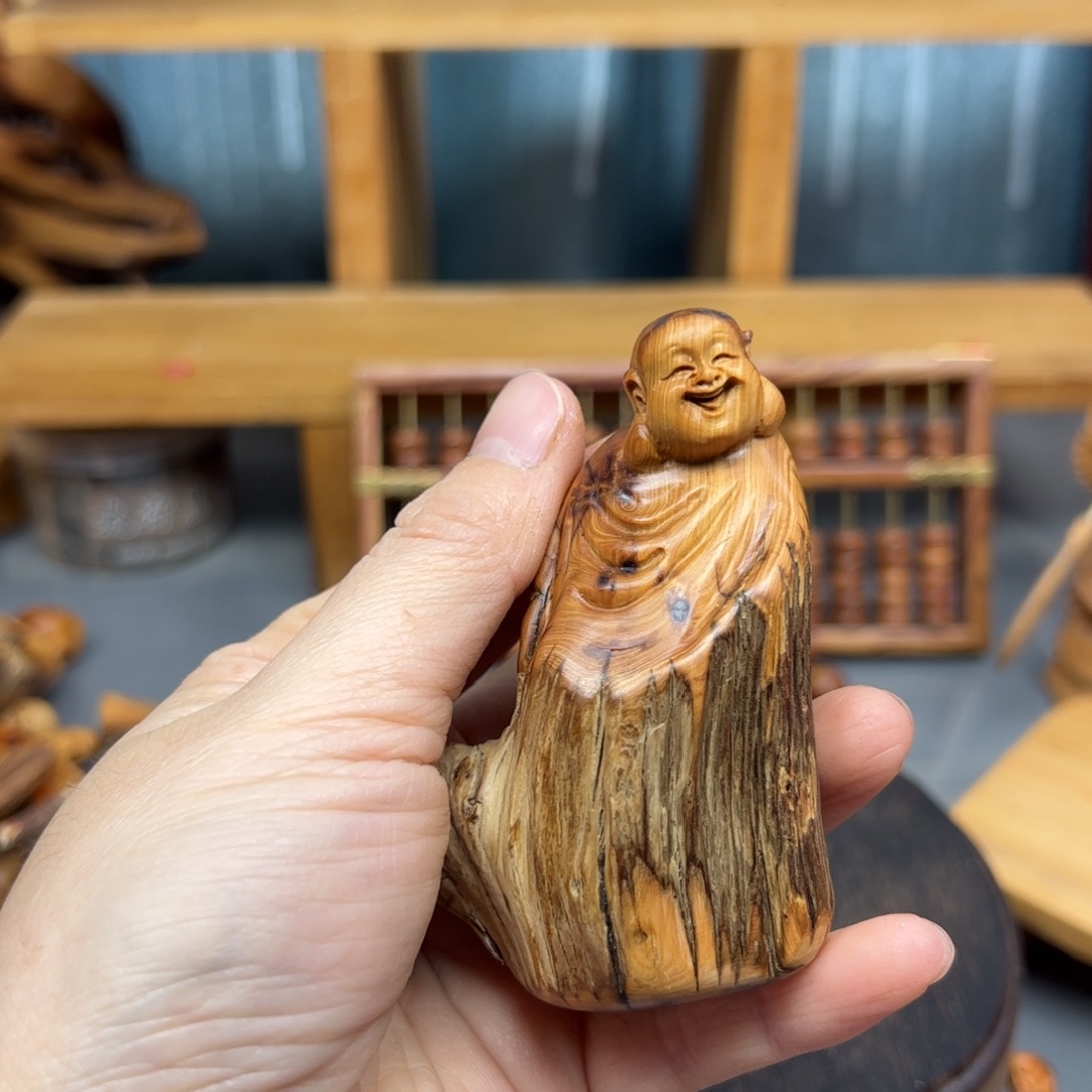 柏木崖柏木摆件手把件，