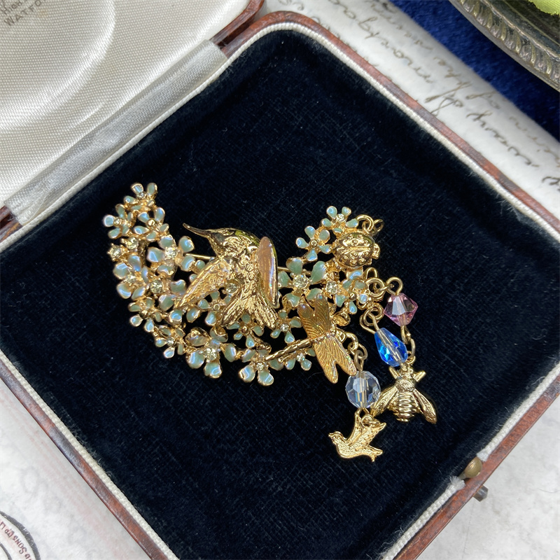 合金胸针 kriks folly月上花环胸针2-22【2071226-029】