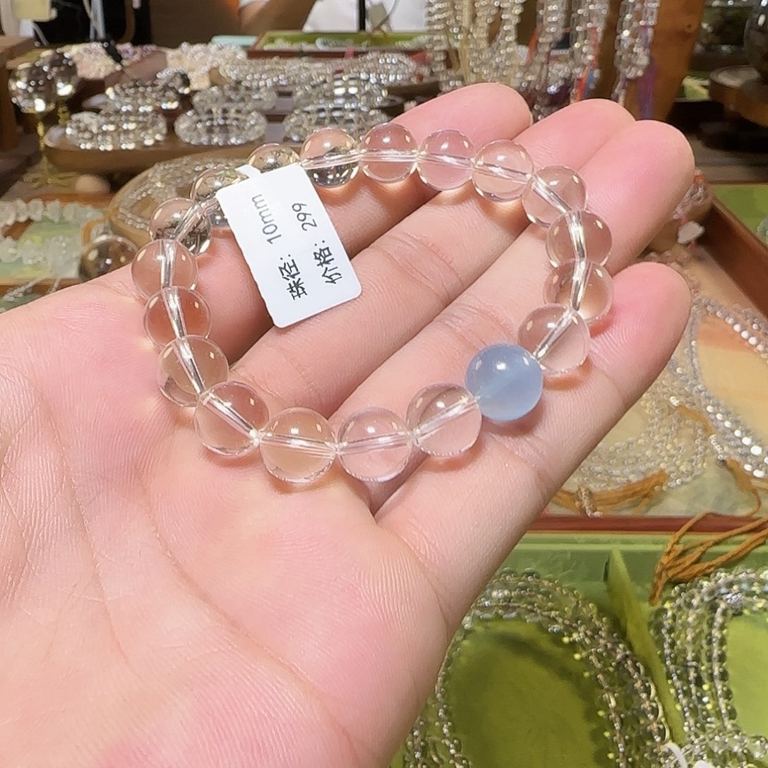 S***i未镶嵌手链水晶白水晶