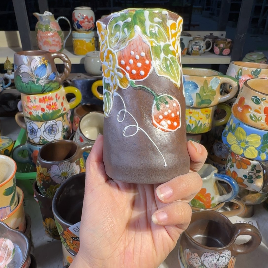 紫砂景德镇手工陶瓷釉下彩微瑕75