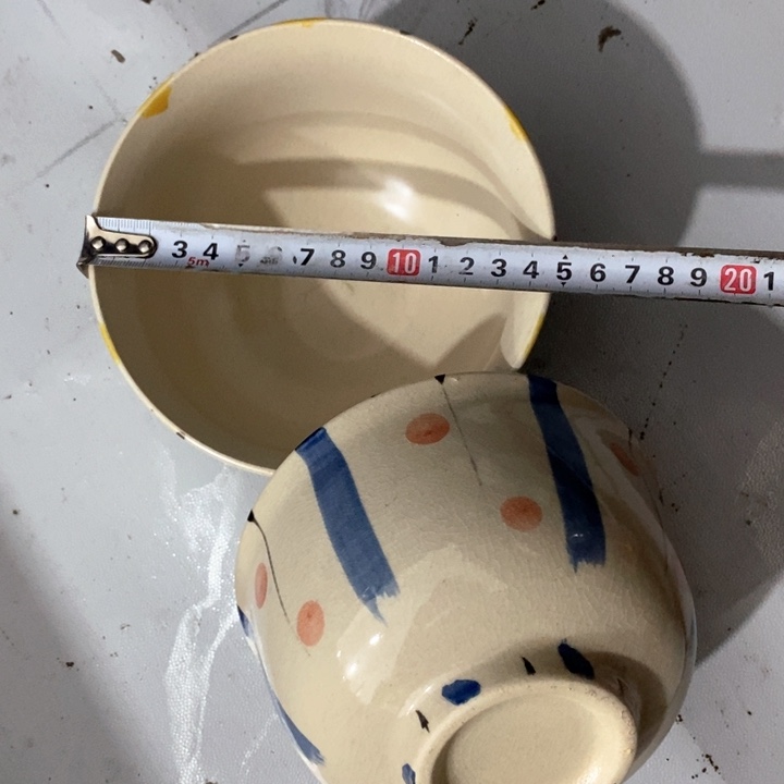 瓷片磁州窑手绘釉下面碗一对多色可选
