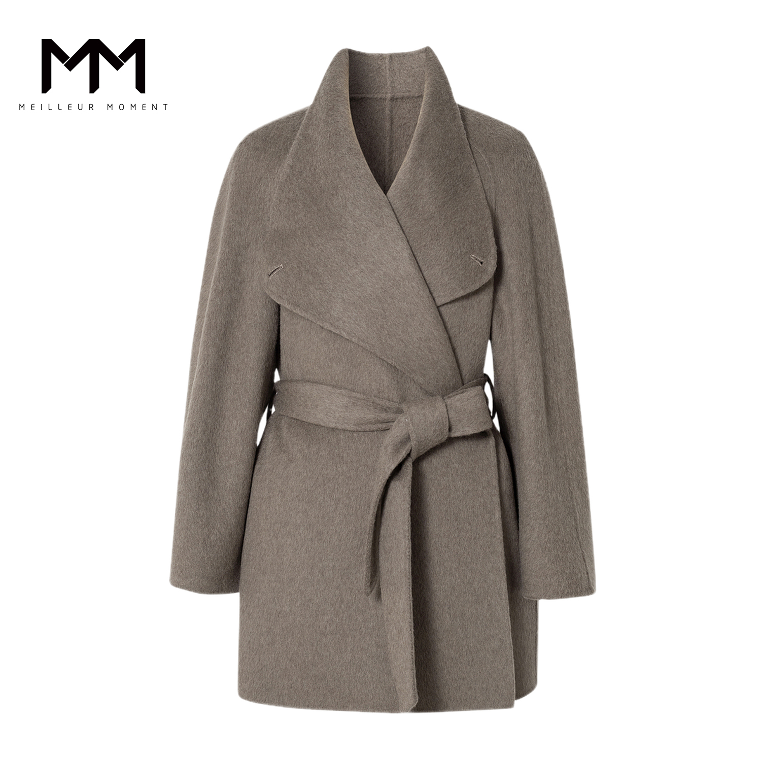 【全】MM麦檬立领两穿羊毛驼绒短款一手长大衣5HB970031