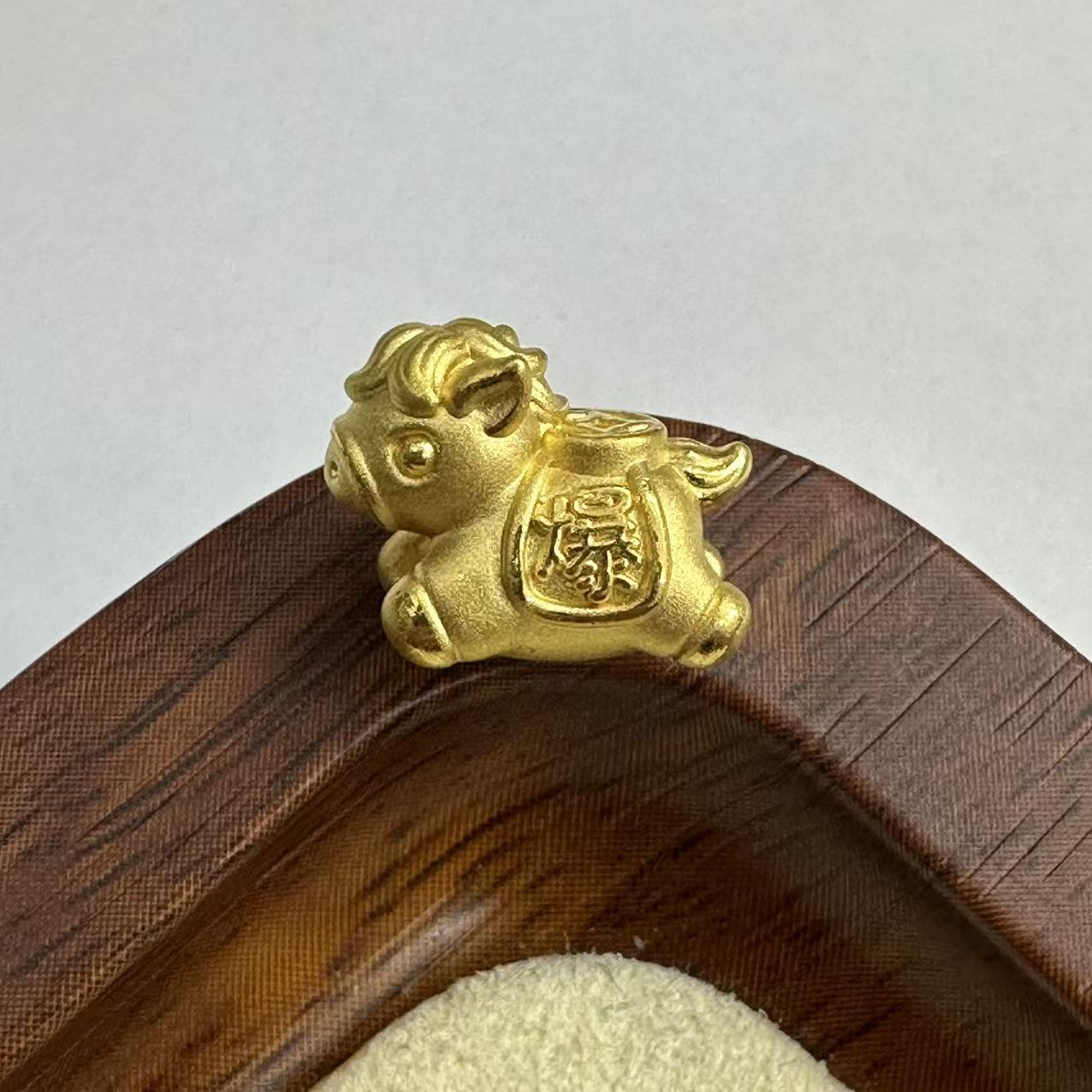 黄金直播间足金999马上暴富福马转运珠DP2633-0870