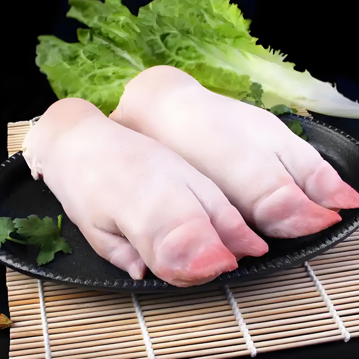 新鲜散养猪蹄两个鲜嫩肉质农家土猪肉