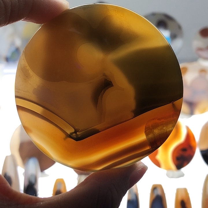 玛瑙/玉髓银S925镀金镶嵌珠宝半成品128