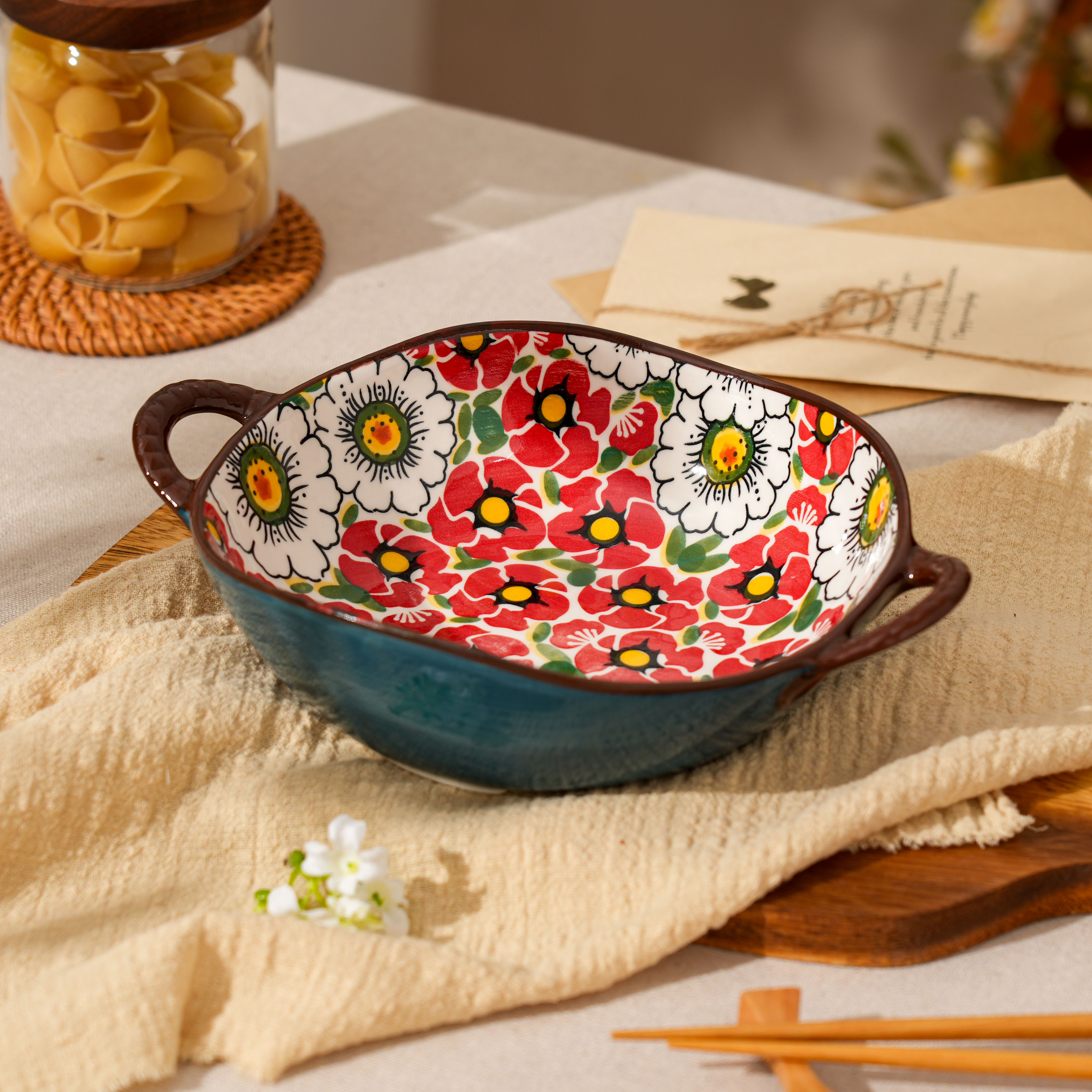  【SILESIA/出口原单】红浆果-双耳碗