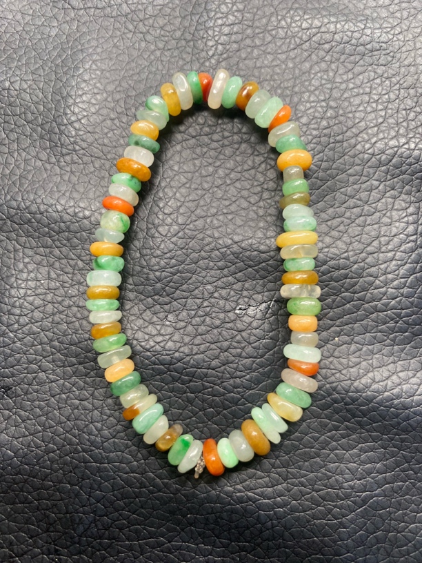 翡翠多宝手串腾冲明清老料翡翠多宝手串