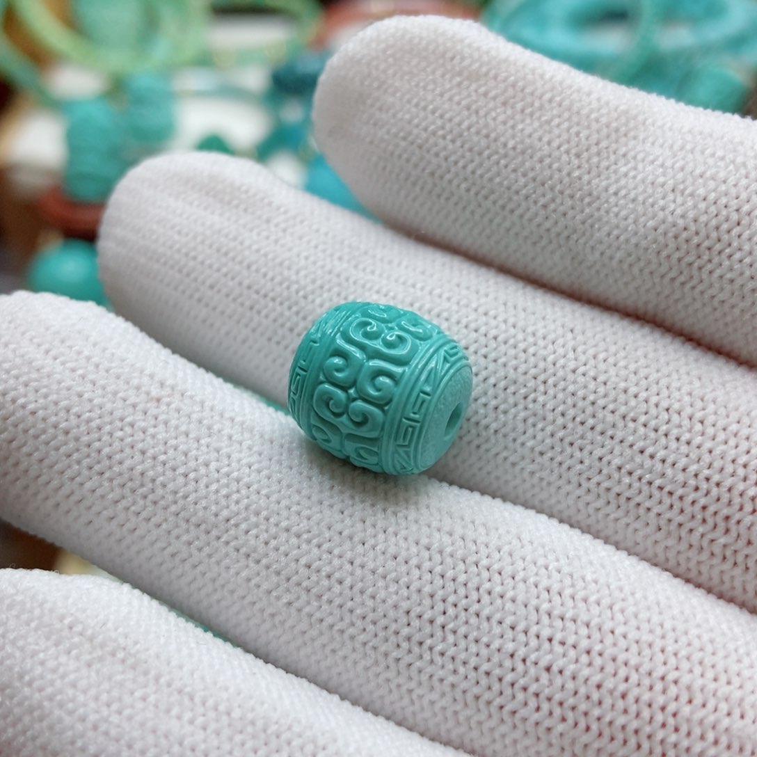 绿松石珠子未镶嵌