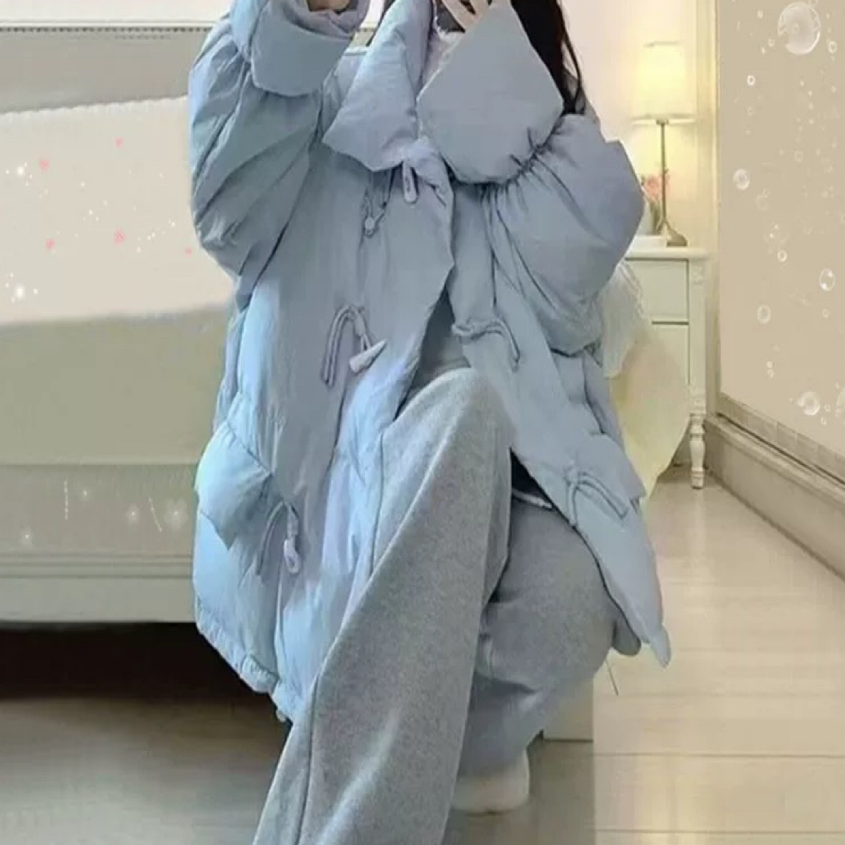 秋冬韩版宽松棉服外套