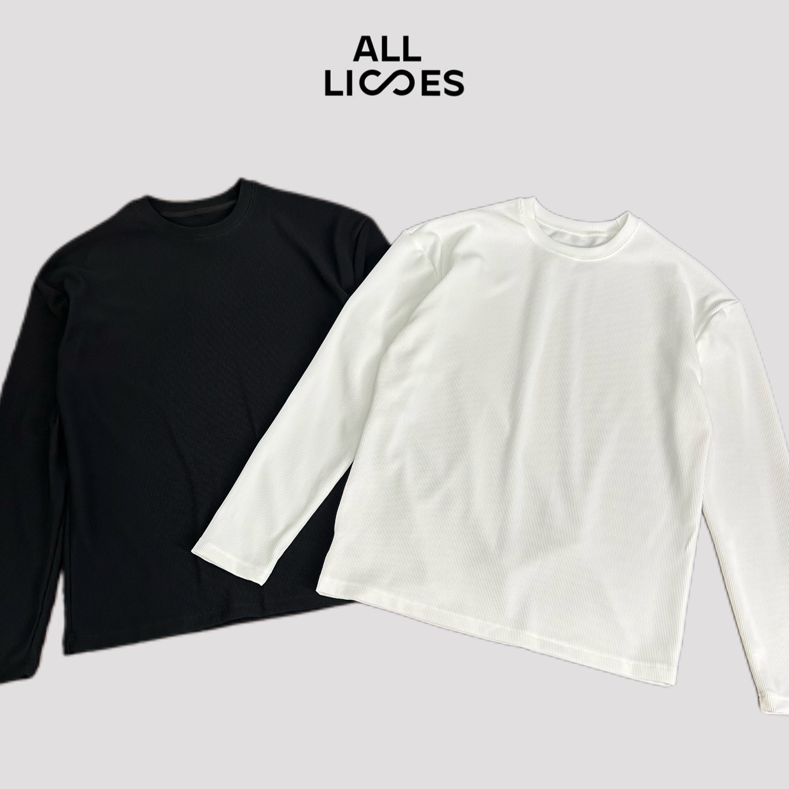 【坑条】三宅定制条纹肌理百搭恒温暖皮加宽肩线高级感T恤 S-016