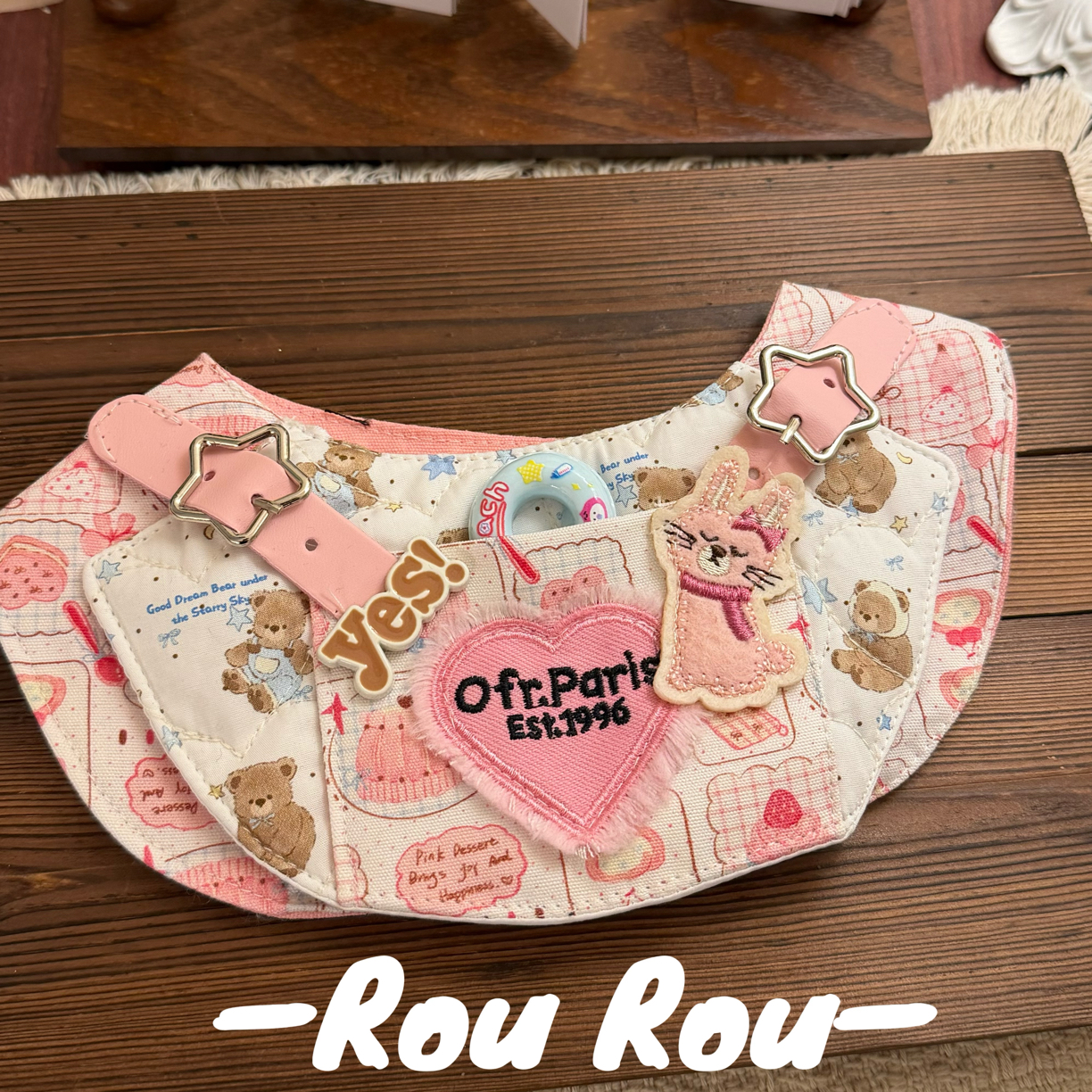 【RouRou-原创·版型】定做宠物口水巾-《甜心蛋糕》