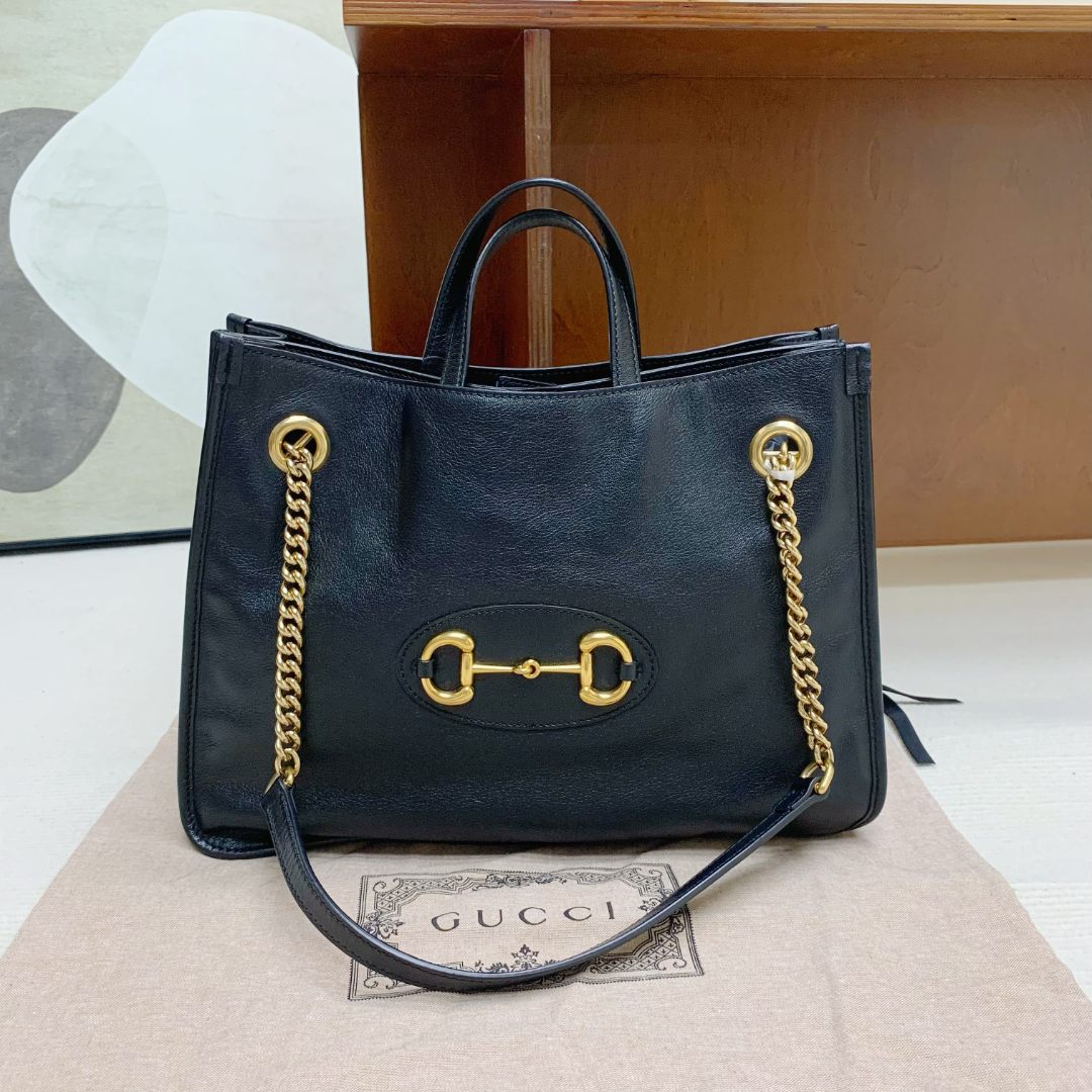 95新 GUCCI/古驰 【闲置】gucci 1955 tote 22新款在售