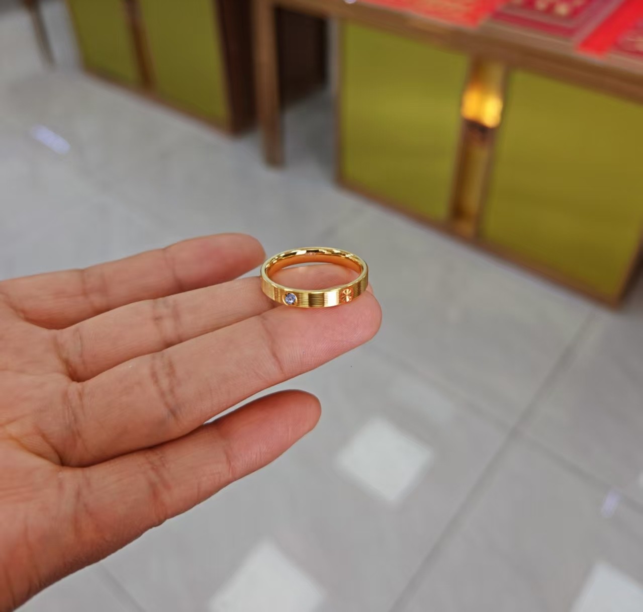 【大器甄选】足金莫桑卡加戒指