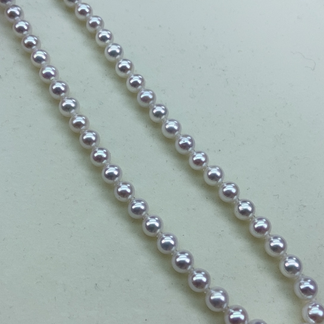 淡水珍珠6-7极光正圆白透粉炫彩银S925镶嵌