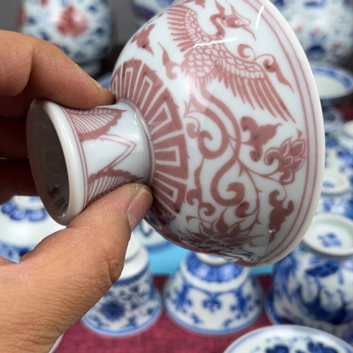 【闪购商品】其他感*摆盘杯釉里红