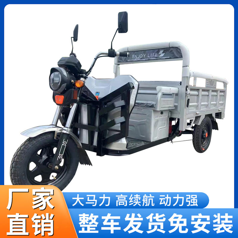电动三轮车拉货快递载货农用三轮车摆摊载重王电瓶车老人代步车