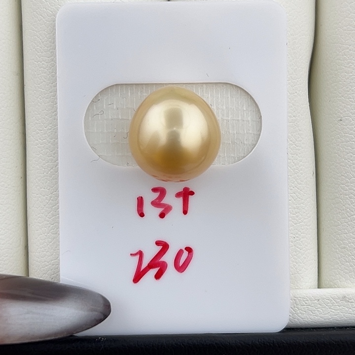 定制海水珍珠未镶嵌裸珠12-13 蛋形 