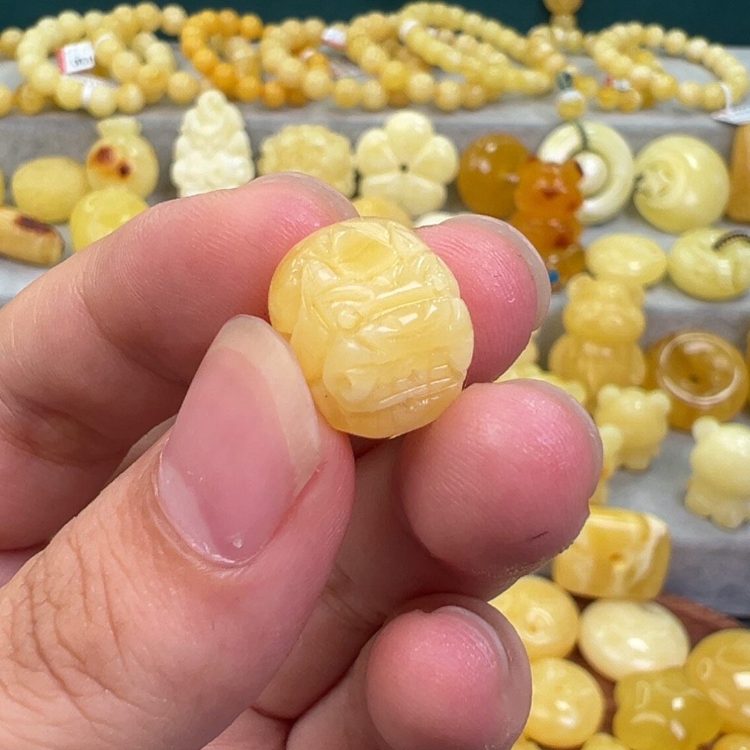 未镶嵌琥珀手链蜜蜡