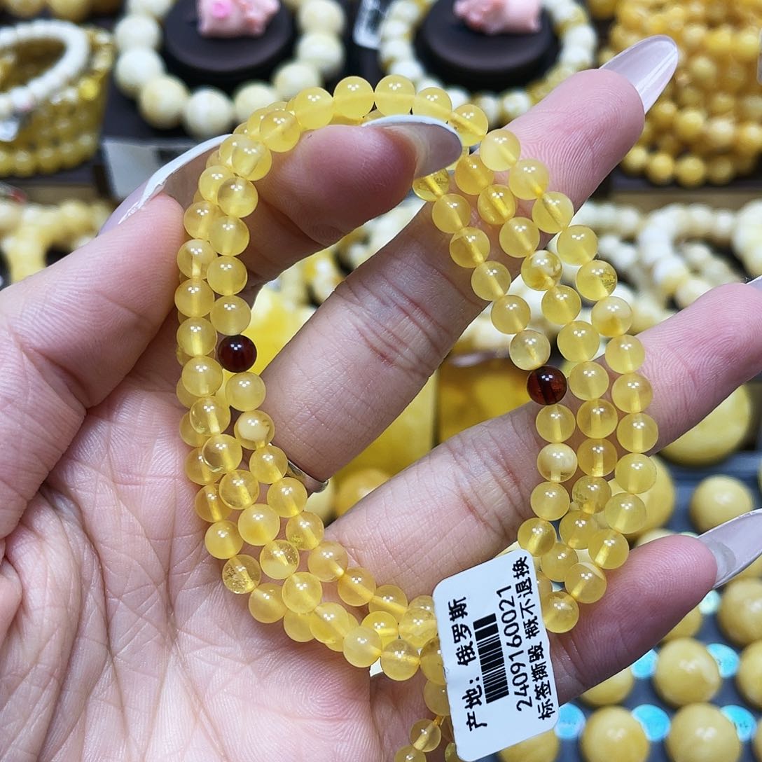 琥珀珠宝奇石未镶嵌5+mm微瑕福利款！