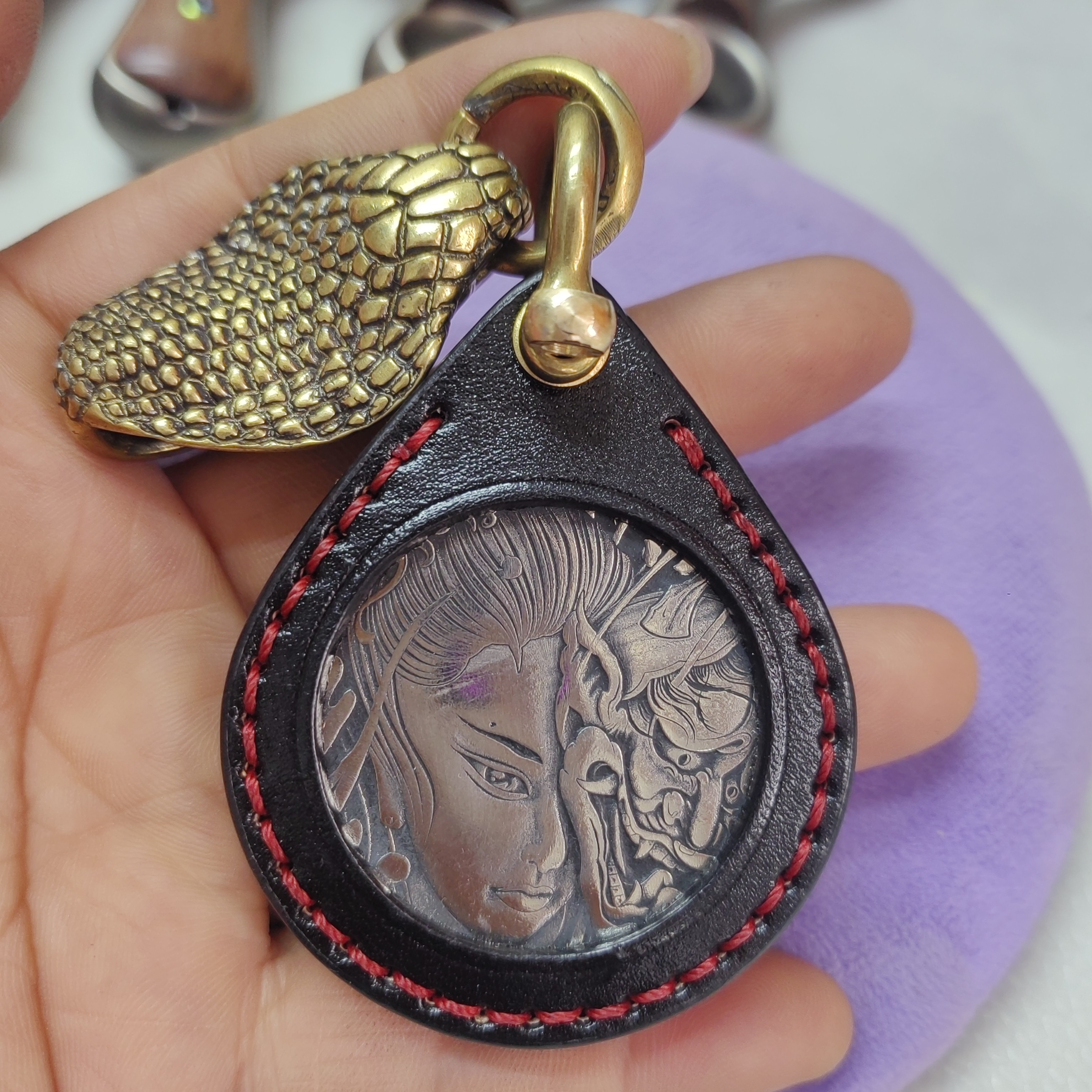 强磁N52牛皮弹弓手工定制耐用