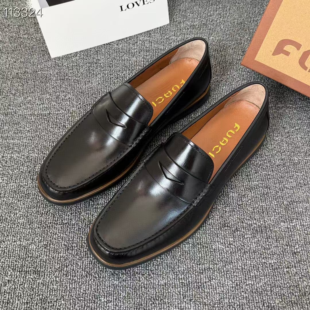 《FUACI》 法国轻奢品品牌弗亚奇经典休闲开车平底皮鞋