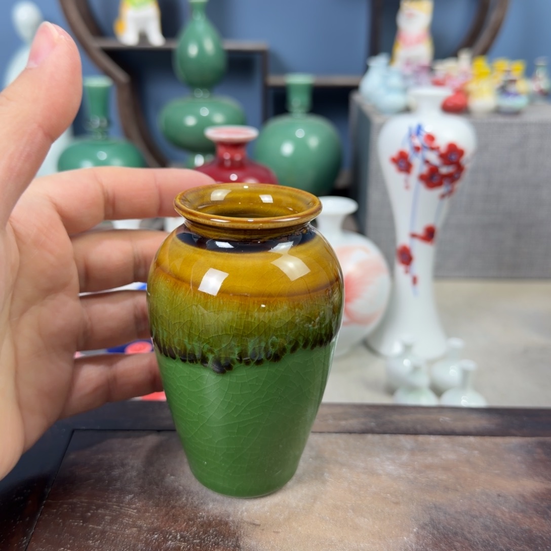 陶瓷手工小花器摆件