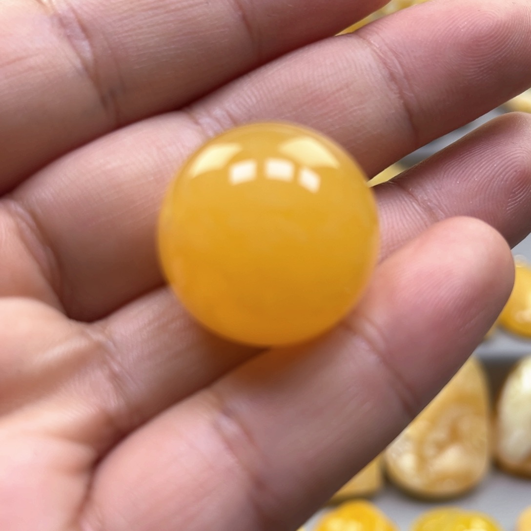 琥珀颈饰未镶嵌吊坠24.5