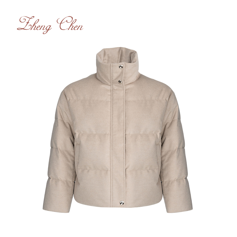 （高端黑标）防风防水100美利奴羊毛桑蚕丝内里95鹅绒服 YD-K680312