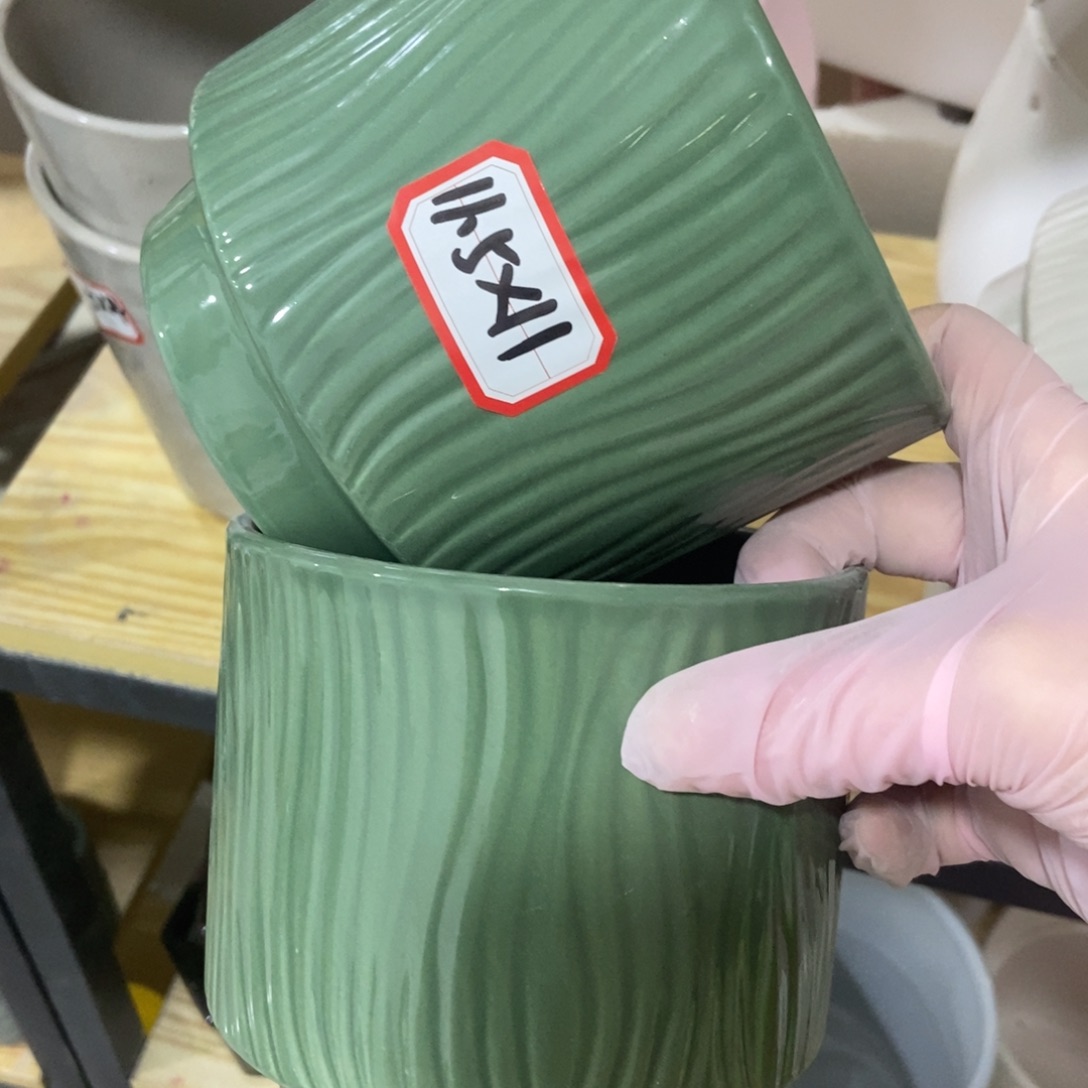红陶高温陶瓷花盆