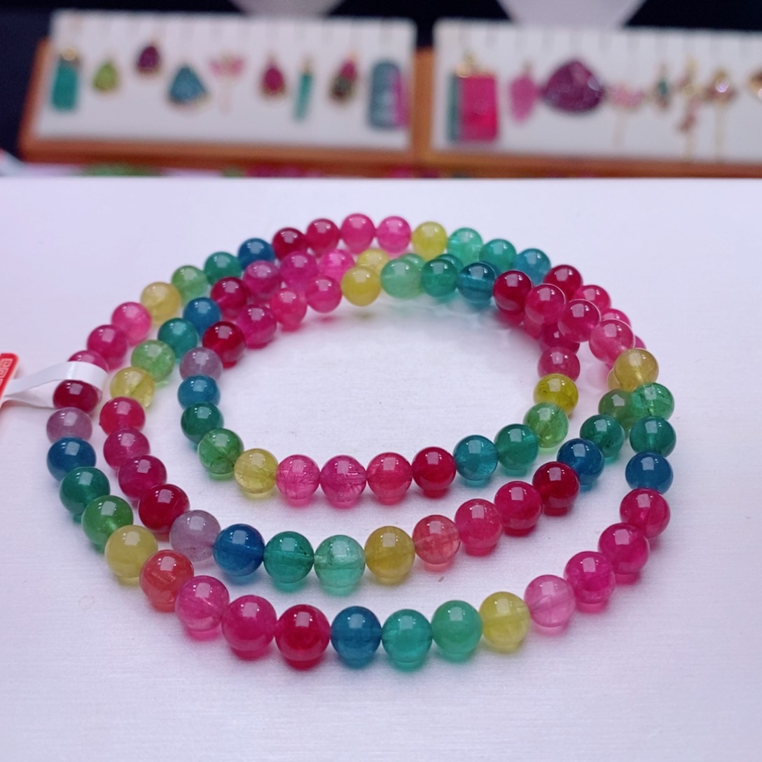 未镶嵌手链碧玺手链d