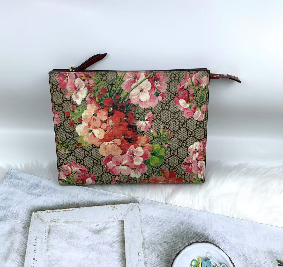 95新 GUCCI/古驰 古驰老花花卉洗漱26