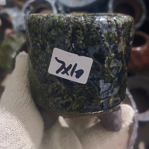 红陶粗陶花盆手工